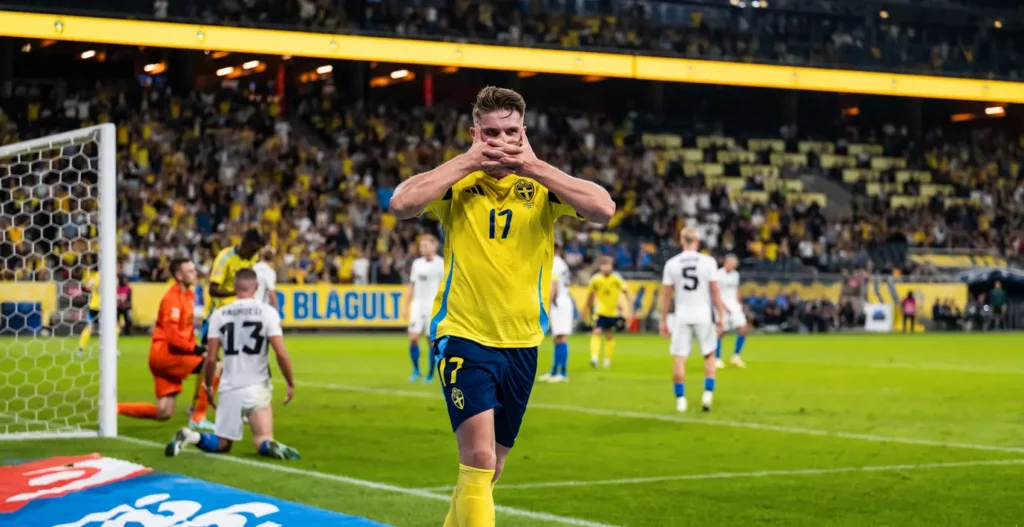 Fotbollskanalen Speltips 14/10: Sverige möter Estland i Nations League. Kommer Blågult säkra gruppledningen? Läs våra speltips inför matchen och hitta de bästa spelen!